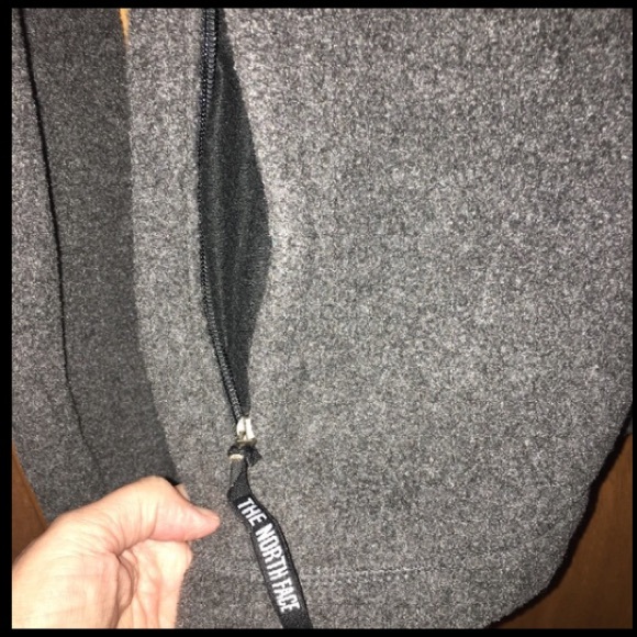 The North Face Mens Pullover Jacket Polartec Fleece Dark Gray Beige Medium - Picture 7 of 12